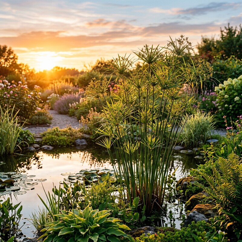 Cyperus Involucratus Grass Seeds for Ornamental Landscaping