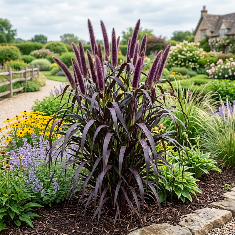 Pennisetum Glaucum 'Purple Majesty' Grass Seeds – Ornamental Purple Foliage for Gardens