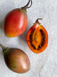 Solanum betaceum fruit seeds suitable for raised beds and backyard orchards.