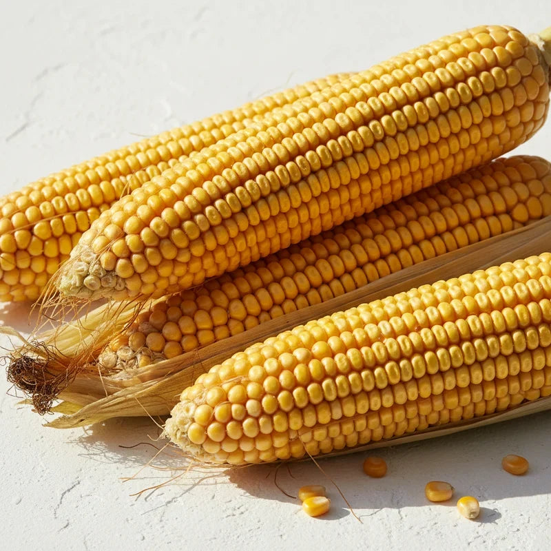 Yellow Dent Corn Plants Growing in Garden